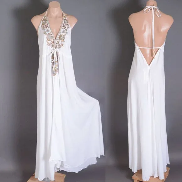 strapless open back dress Beautiful Long A-Line High Neck Lace Open Back Wedding Dress with Sleeves main image 0